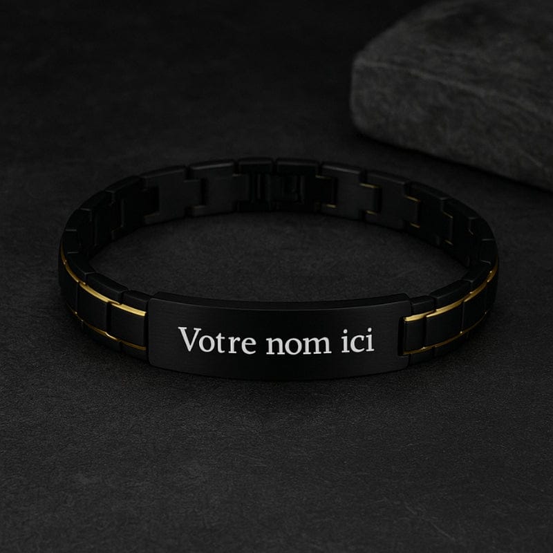 Bracelet Homme Personnalisé Acier - Maillons Épais