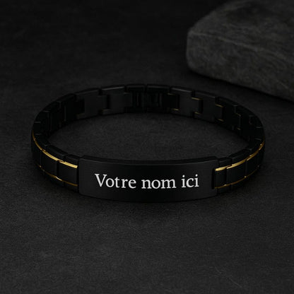 Bracelet Homme Personnalisé Acier - Maillons Épais