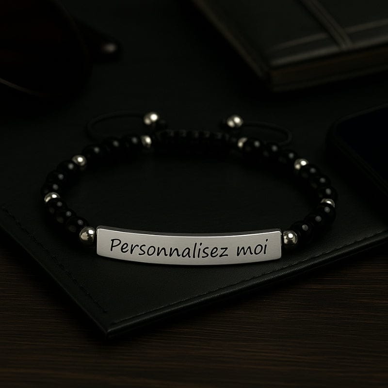 Bracelet Perles Homme Personnalisé | Pierre Naturelle
