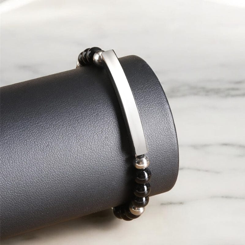 Bracelet Perles Homme Personnalisé | Pierre Naturelle
