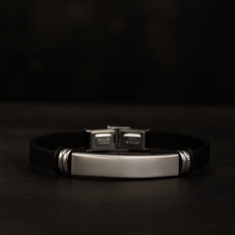 Bracelet Homme Personnalisé Acier - Maille Fine