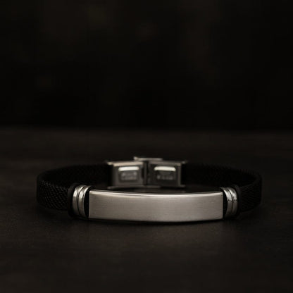 Bracelet Homme Personnalisé Acier - Maille Fine
