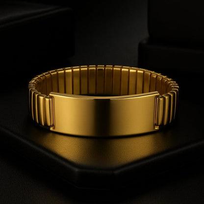 Bracelet Homme Personnalisé Acier - Inoxydable et Ajustable