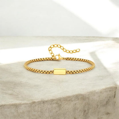 Bracelet Chaîne Homme Personnalisé - Acier Inoxydable