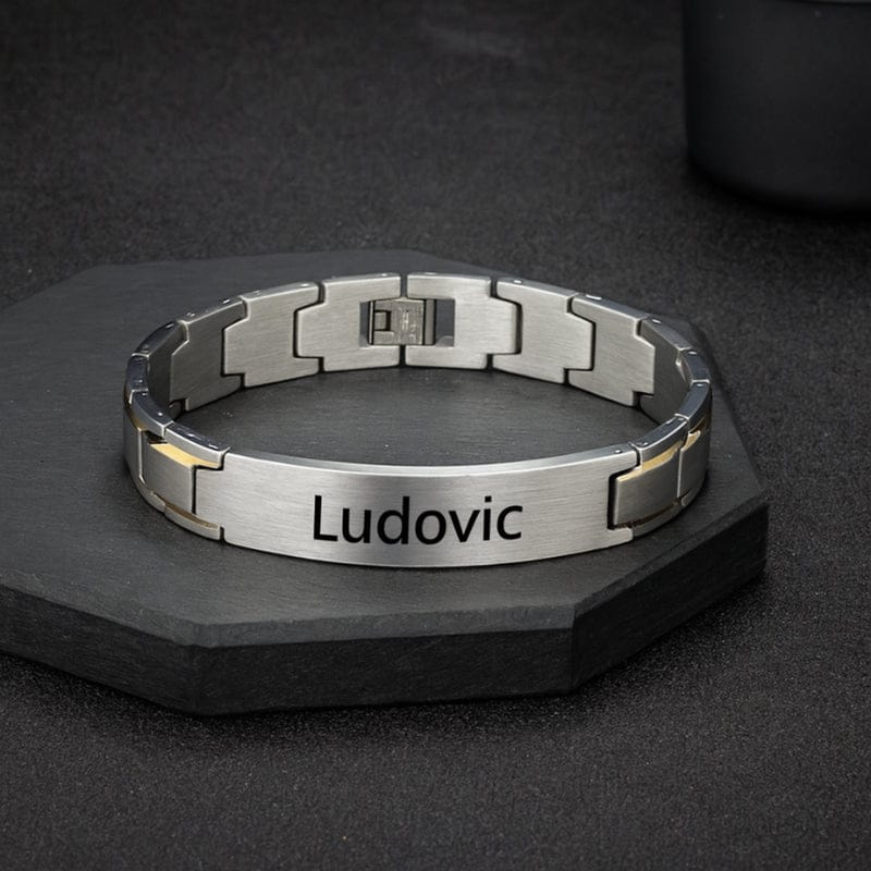 Bracelet Homme Personnalisé Acier - Maillons Épais