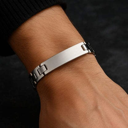 Bracelet Homme Personnalisé Luxe - Acier Inoxydable