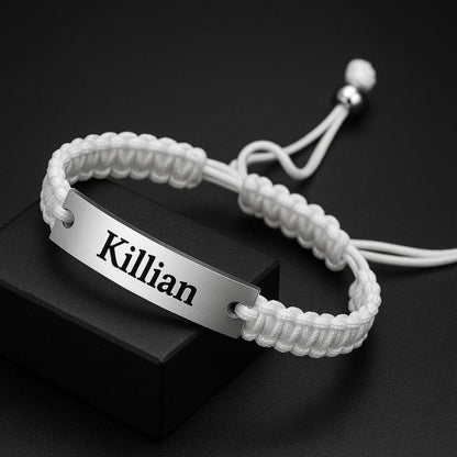 Bracelet Tissu Personnalisé Homme - Gravure Laser