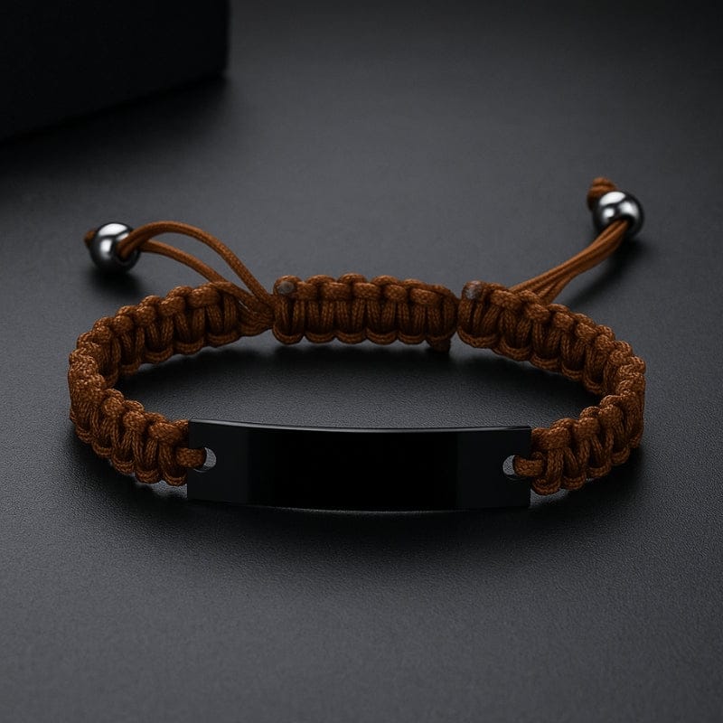 Bracelet Tissu Personnalisé Homme - Gravure Laser