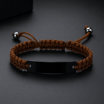 Bracelet Tissu Personnalisé Homme - Gravure Laser