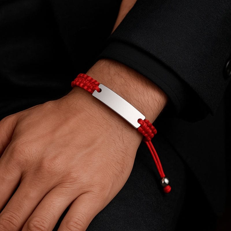Bracelet Tissu Personnalisé Homme - Gravure Laser