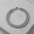 Chaîne Gourmette Homme Argent Maille Double