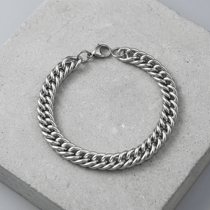 Chaîne Gourmette Homme Argent Maille Double