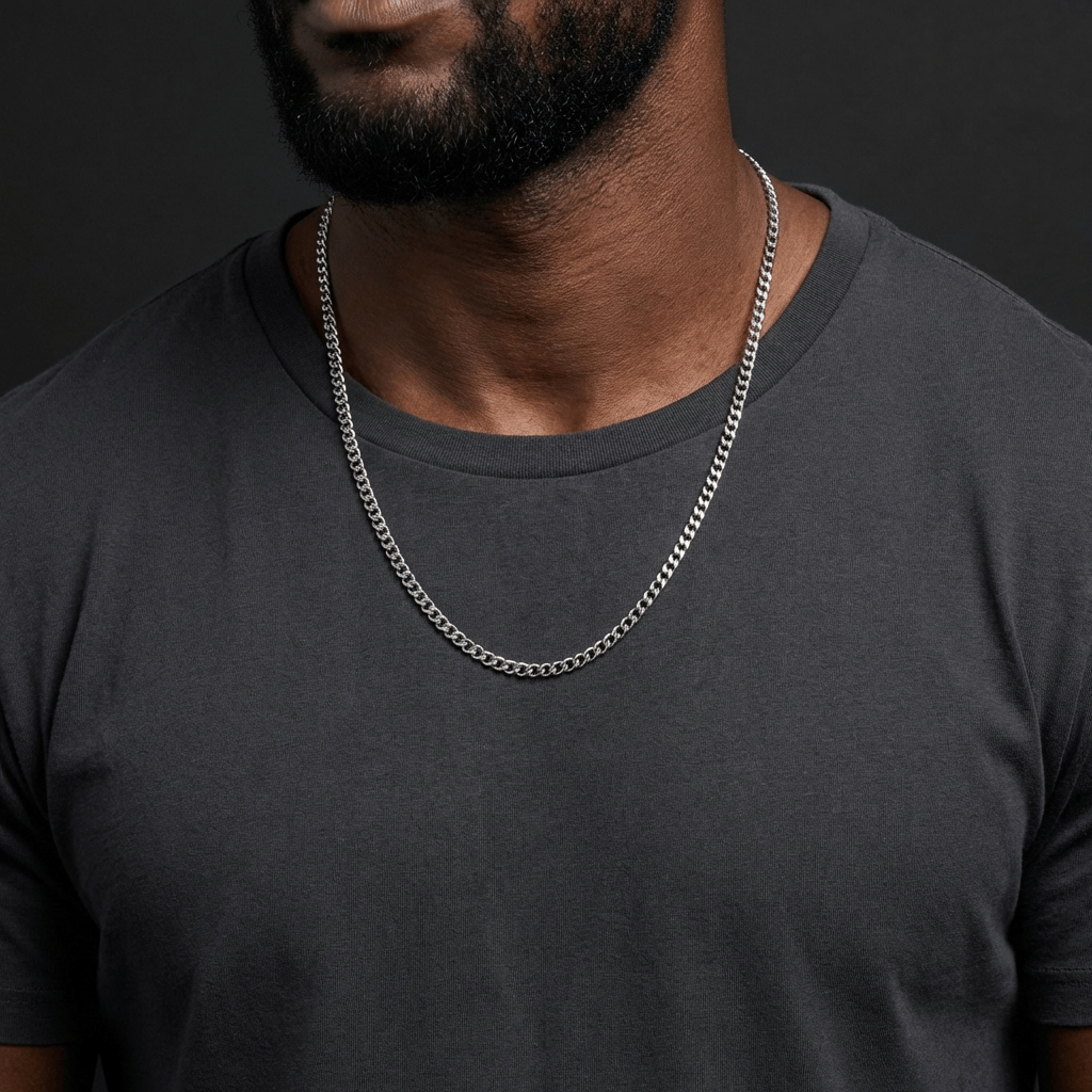 Chaîne Homme Acier Inoxydable Maille Gourmette