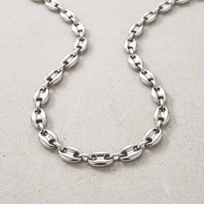 Collier Chaîne Grain de Café Pour Homme