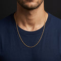 Chaîne Maille Corde Fine Pour Homme Acier Inoxydable
