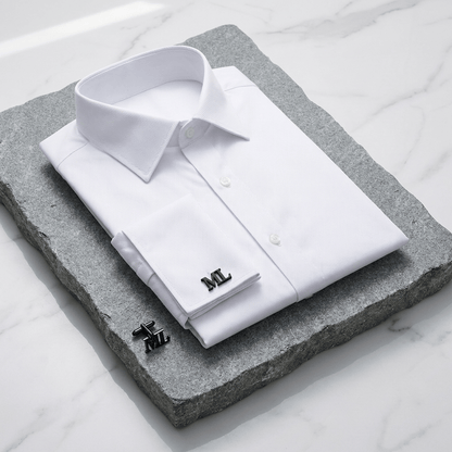 Chemise Homme Poignets Mousquetaires Col Français