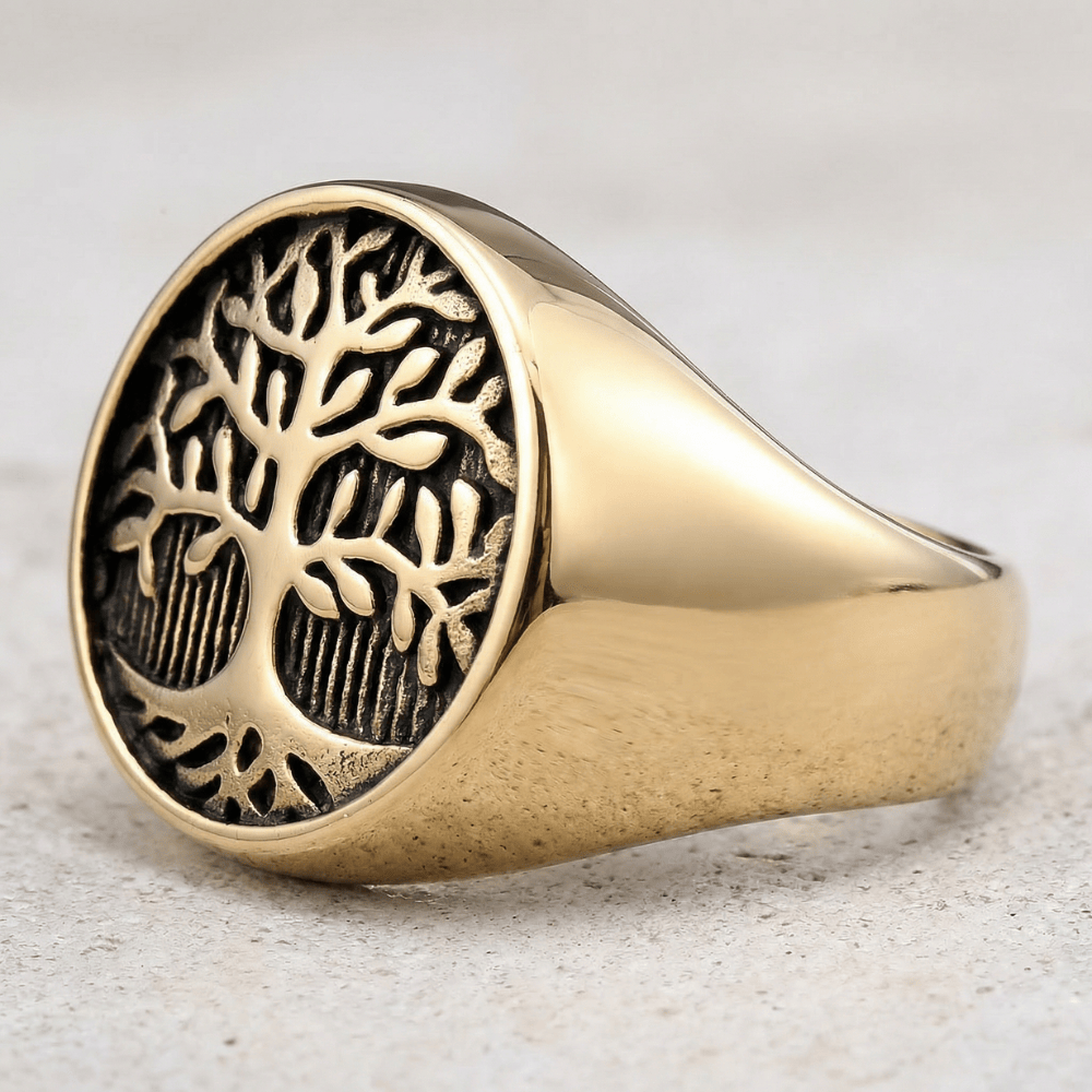 Bague Chevalière Homme Arbre de Vie