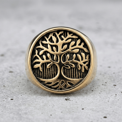 Bague Chevalière Homme Arbre de Vie