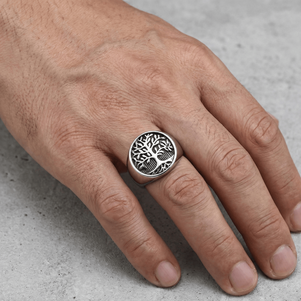 Bague Chevalière Homme Arbre de Vie