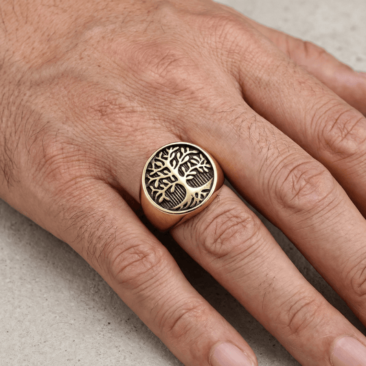 Bague Chevalière Homme Arbre de Vie
