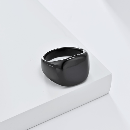 Bague Chevalière Homme Moderne Acier Inoxydable