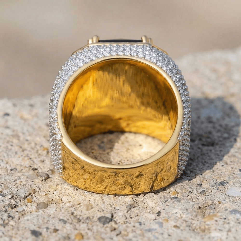 Chevalière Homme Or Diamant Onyx Rubis Saphir
