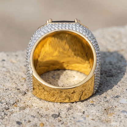 Chevalière Homme Or Diamant Onyx Rubis Saphir