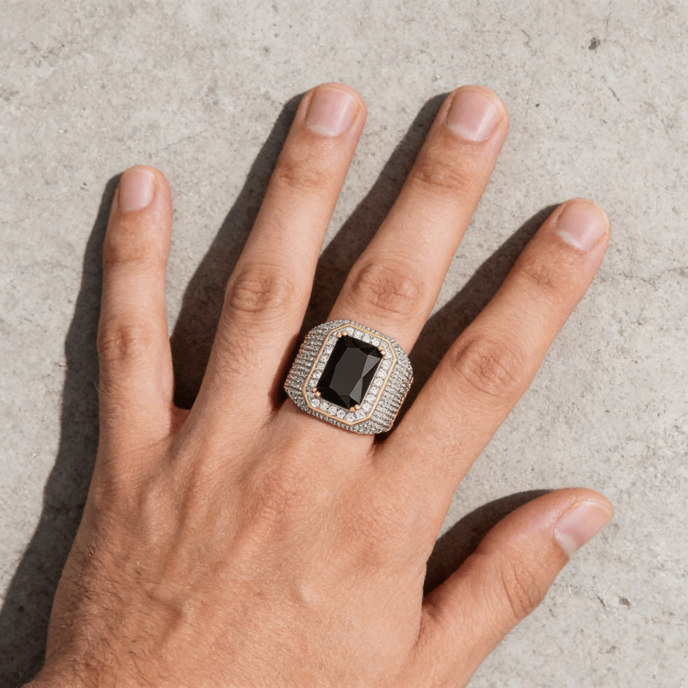 Chevalière Homme Or Diamant Onyx Rubis Saphir