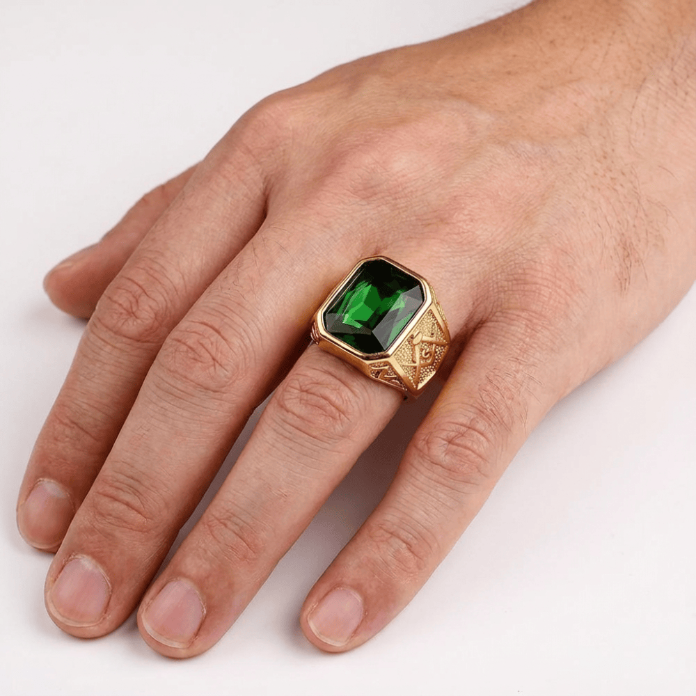 Bague Chevalière Homme Or avec Pierre