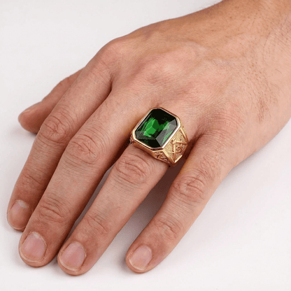Bague Chevalière Homme Or avec Pierre