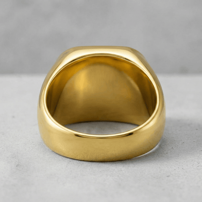 Chevalière Homme Or Initiale Gravée Personnalisable