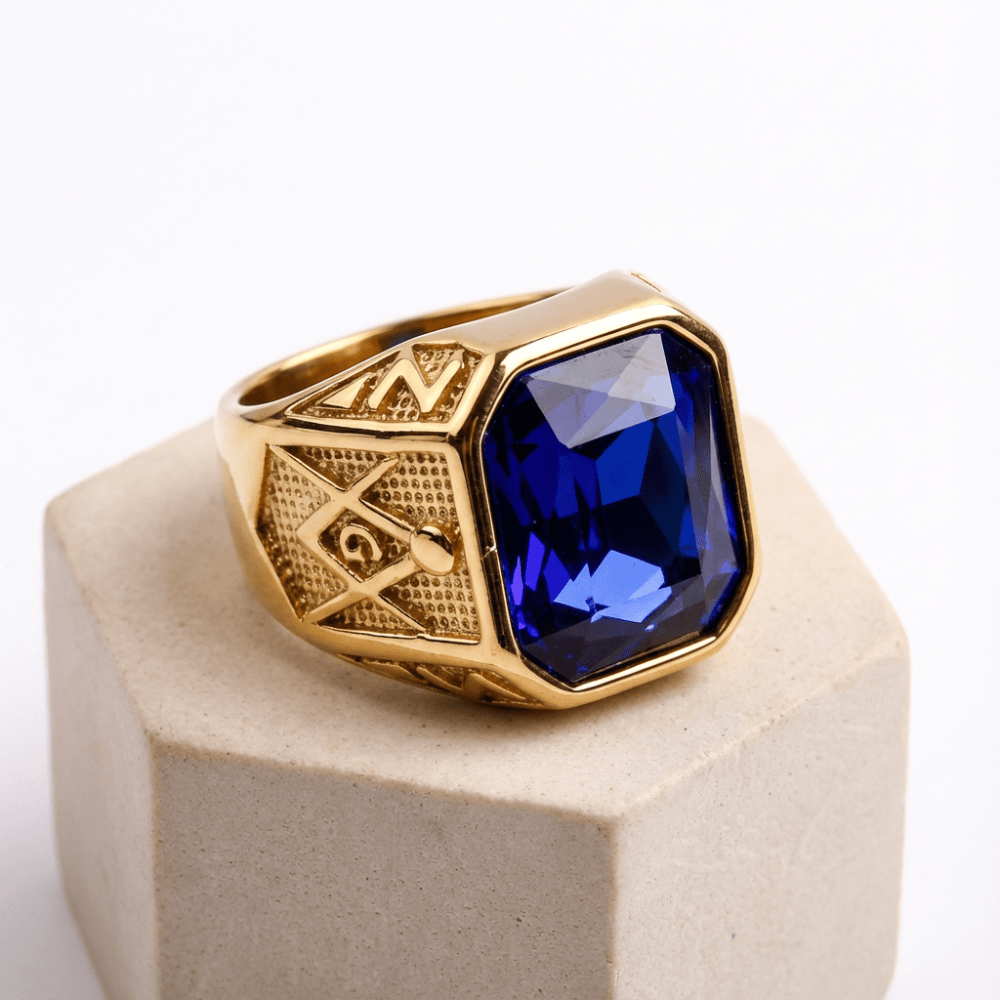 Bague Chevalière Homme Or avec Pierre