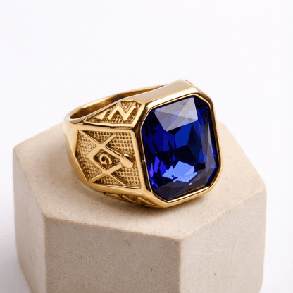 Bague Chevalière Homme Or avec Pierre