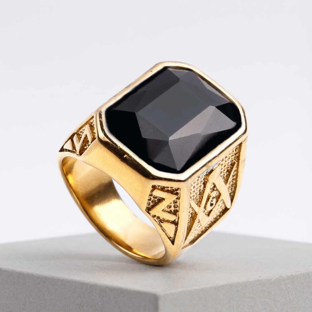 Bague Chevalière Homme Or avec Pierre