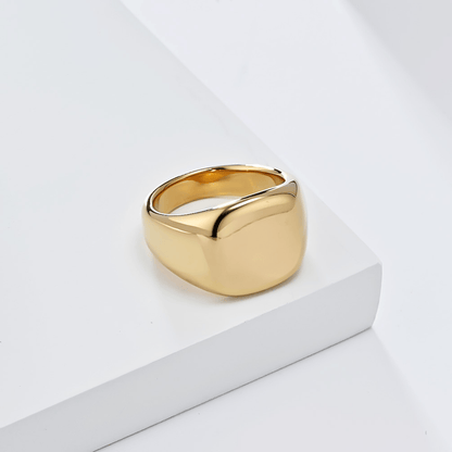 Bague Chevalière Homme Moderne Acier Inoxydable
