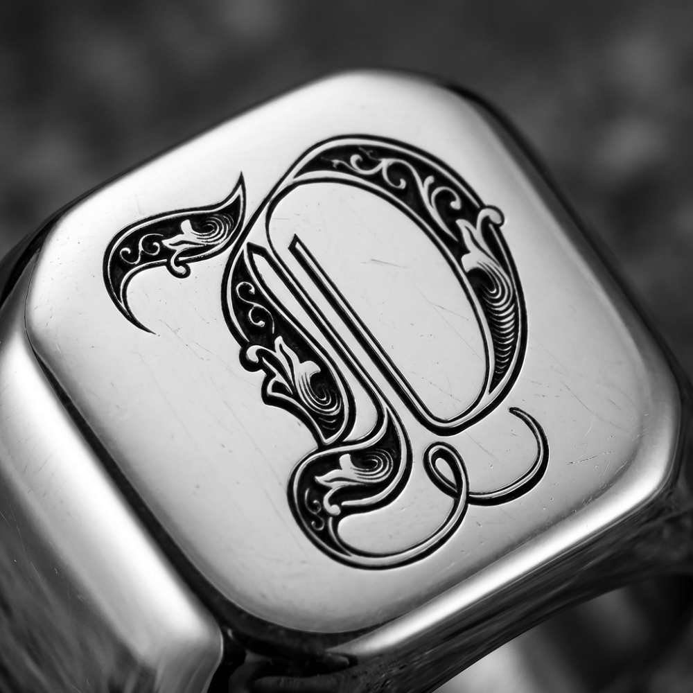 Chevalière Homme Personnalisable Gravure Argent