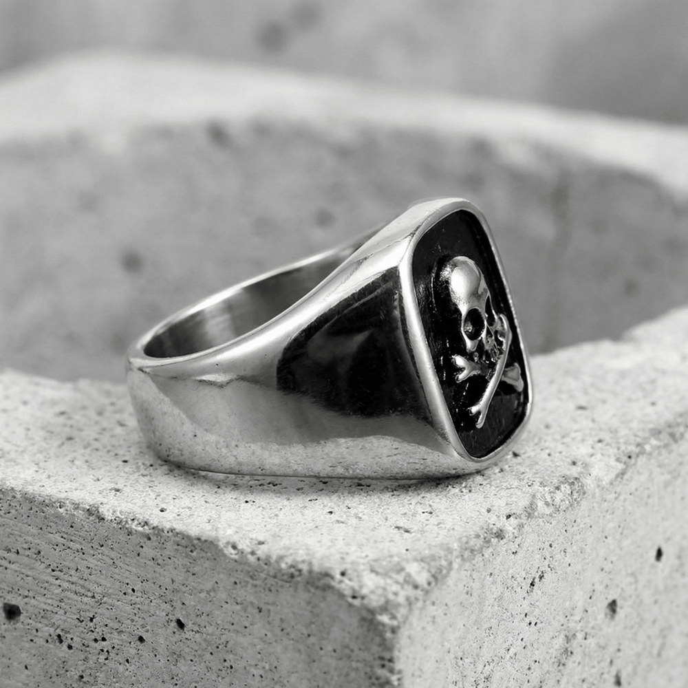 Bague Chevalière Homme Tête de Mort