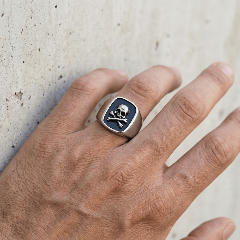 Bague Chevalière Homme Tête de Mort