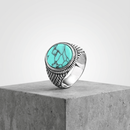 Chevalière Homme Pierre Bague Argent