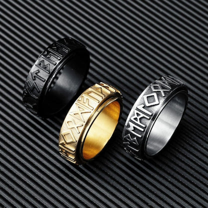 BAGUE ANTI STRESS VIKING EN ACIER