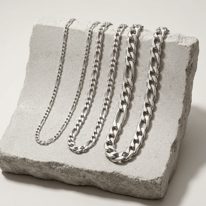 Chaîne Homme Maille Gourmette Alternée Argent