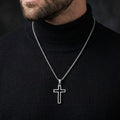 Collier Homme Pendentif Croix Acier Inoxydable