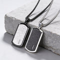 Collier Pendentif Homme Zircon Acier Inoxydable