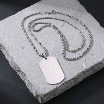 Collier Plaque Militaire Personnalisable Homme