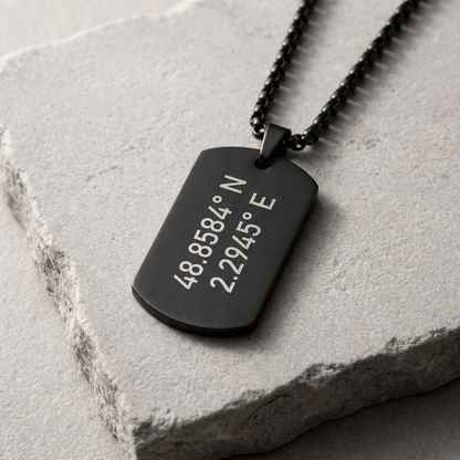 Collier Plaque Militaire Personnalisable Homme