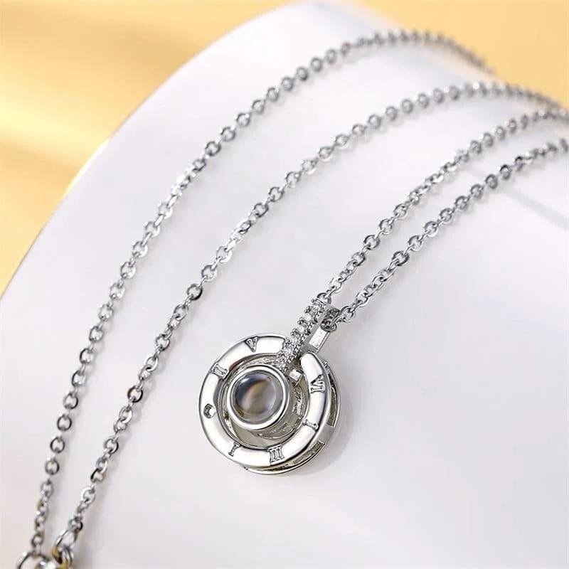 Collier et Pendentif Projection Photo Personnalisé
