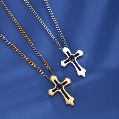 Collier Croix Personnalisé avec Photo