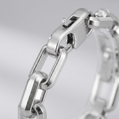 Bracelet Gourmette Homme Gros Maillons en Acier