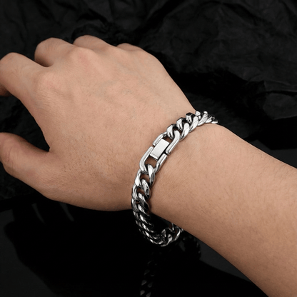 Bracelet Gourmette Homme Argent Grosse Maille