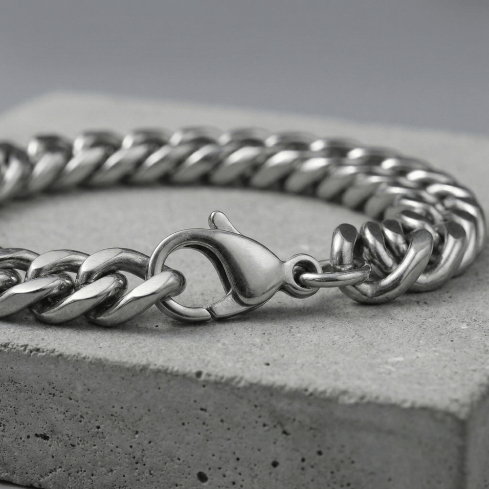 Chaîne Gourmette Homme Argent Maille Double